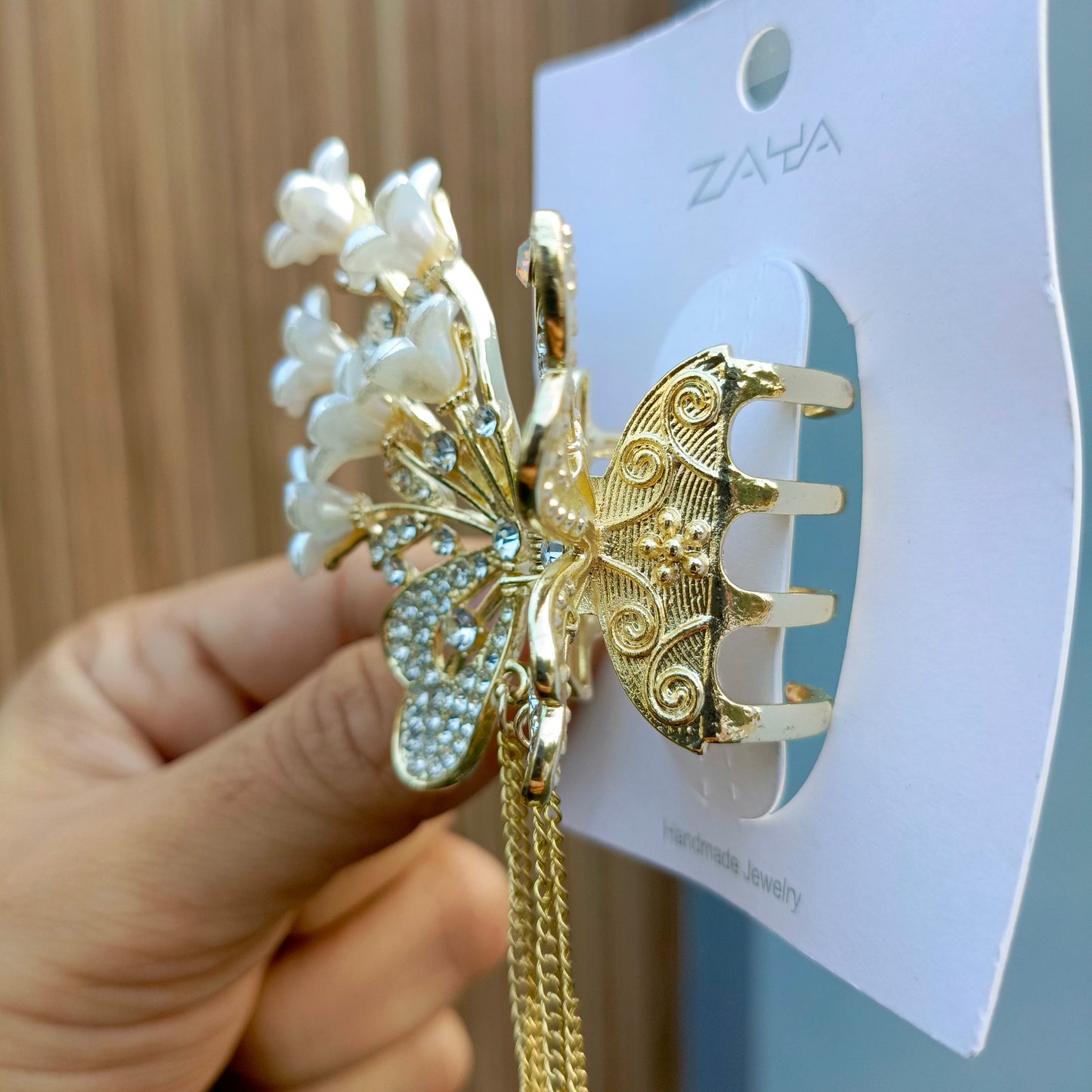 ZAYA BUTTERFLY FLOWER HAIR CLIP