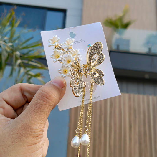 ZAYA BUTTERFLY FLOWER HAIR CLIP