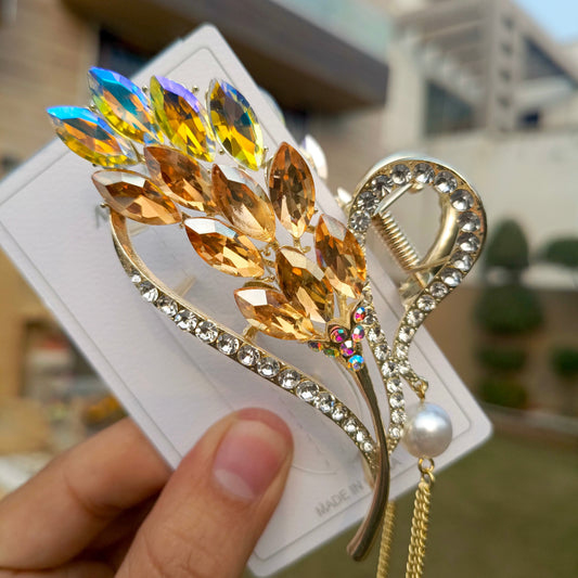 MS CRYSTLE STONE HAIR CLIP