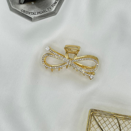 RHINESTONE METAL HAIR CLIP