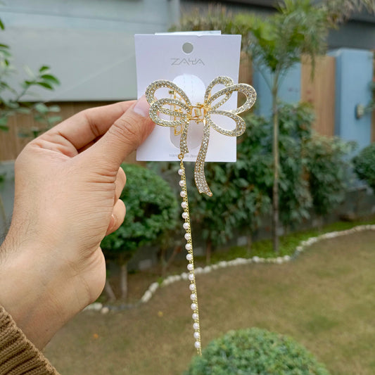 ZAYA BOW STYLE METAL HAIR CLIP