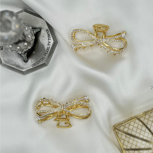 RHINESTONE METAL HAIR CLIP
