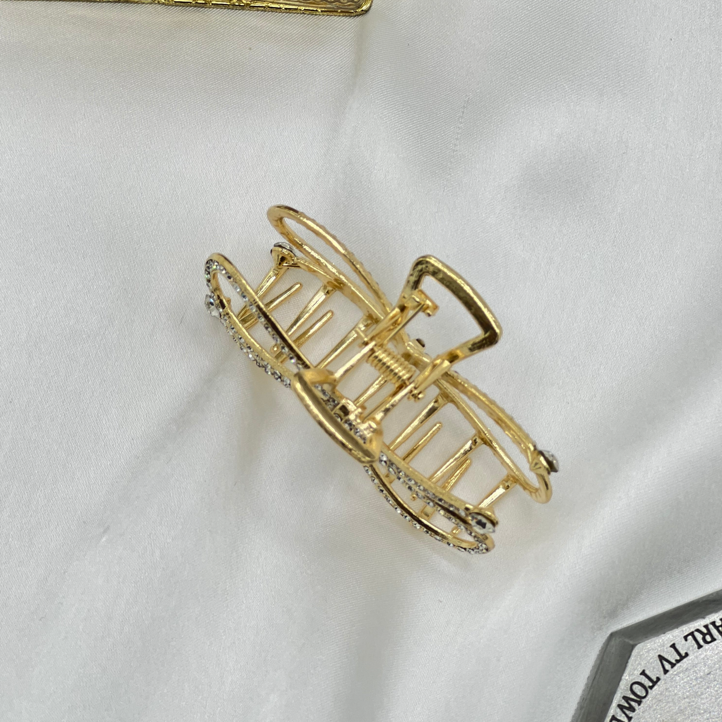 RHINESTONE METAL HAIR CLIP