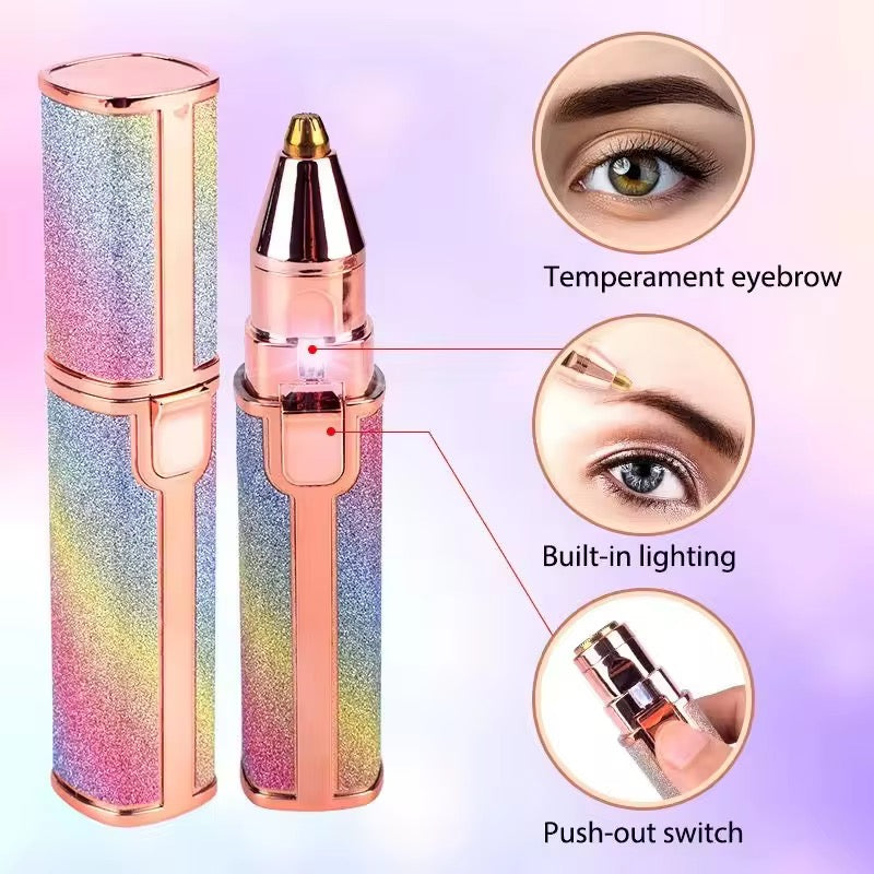 Flawless 2-in-1 Hair Remover – Rechargeable Facial Shaver & Eyebrow Trimmer