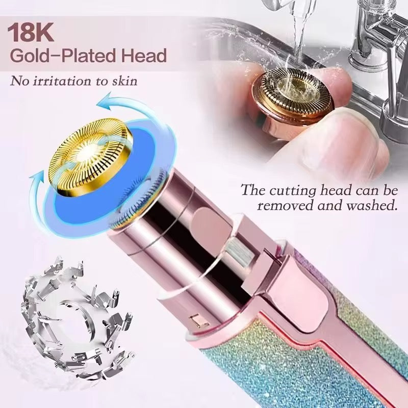 Flawless 2-in-1 Hair Remover – Rechargeable Facial Shaver & Eyebrow Trimmer