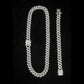 12MM CUBAN PRONG BRACLET